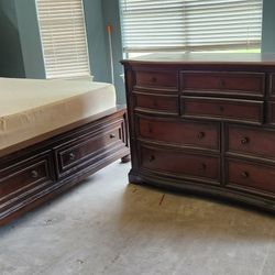 5 PC  King California Bedroom Set . Mattress  Not Available