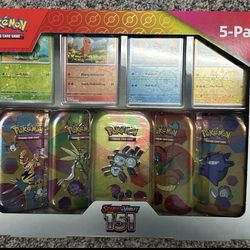 151 Tins Pokemon