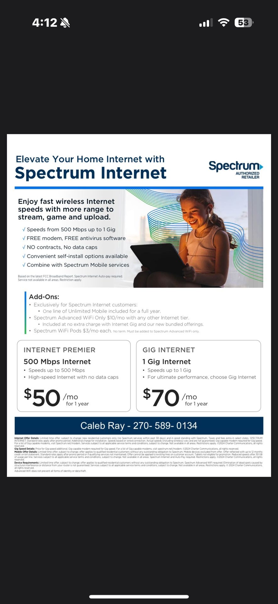 Spectrum Internet 
