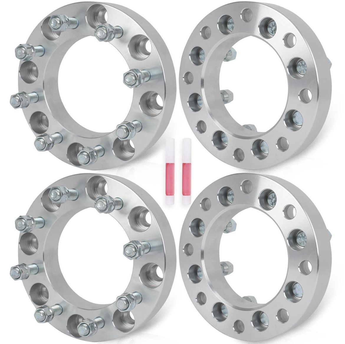 ECCPP 4PCS 8x180 to 8x6.5 Wheel Adapters 1.5" 8 Lug 14x1.5 130mm hub bore