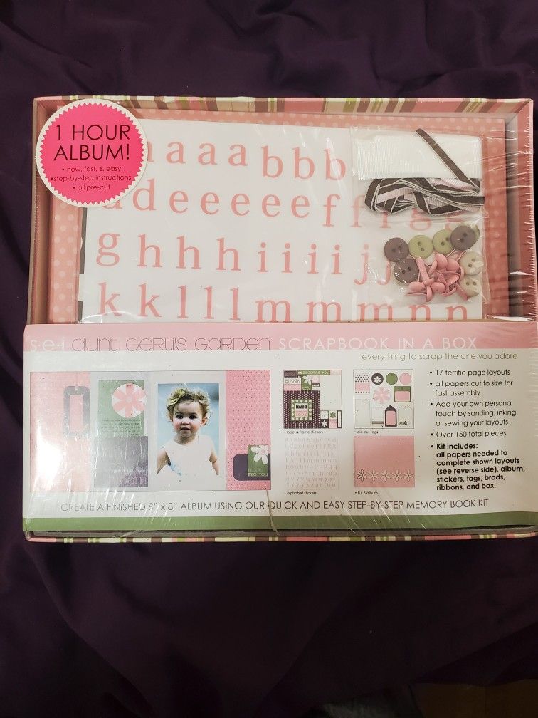 SEI Aunt Gerti’s Garden Scrapbook in a Box - 8"x8"