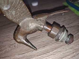 Vintage brass hummingbird