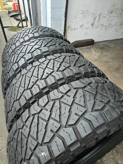 4 used tires Lt37x13.50r17 Nitto Ridgerappler, LR E, 10 PLY , DOT 2024 $450.00 ALL 4