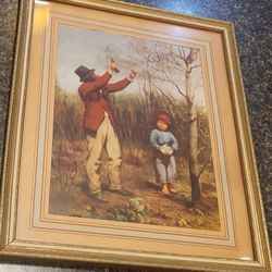 "The Pruner" framed/glass art 12x15" by George Cochran Lambdin (1(contact info removed)) 