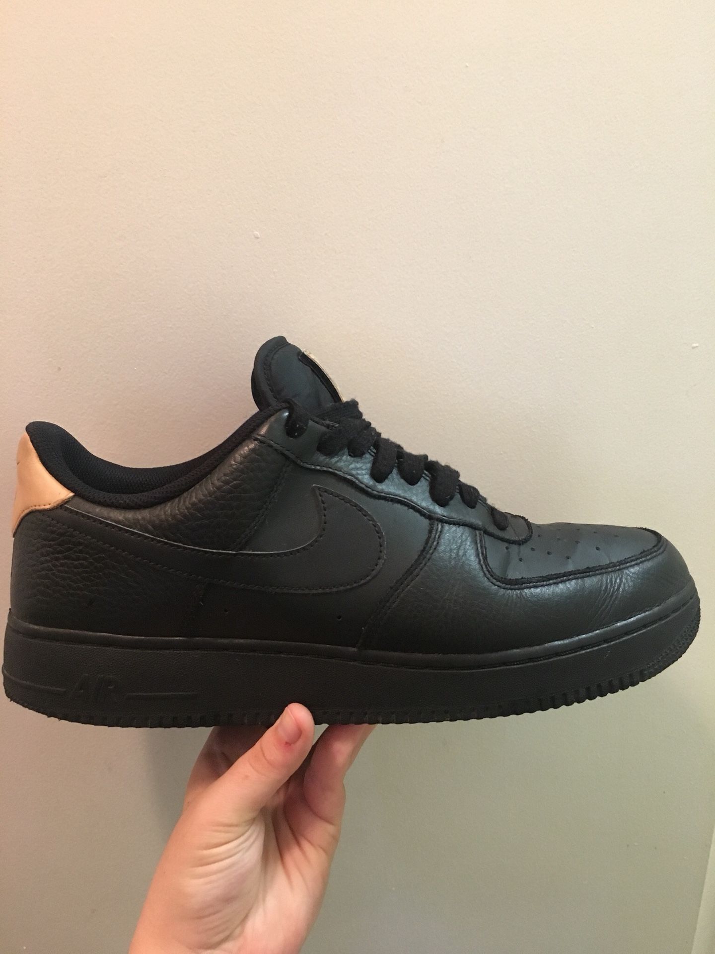 Peanut butter and black Air Force ones