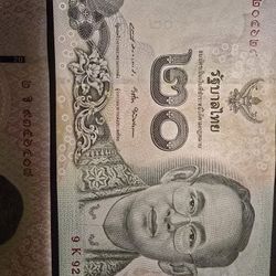 Former  & Present King Of Thailand  Polymer Banknotes 