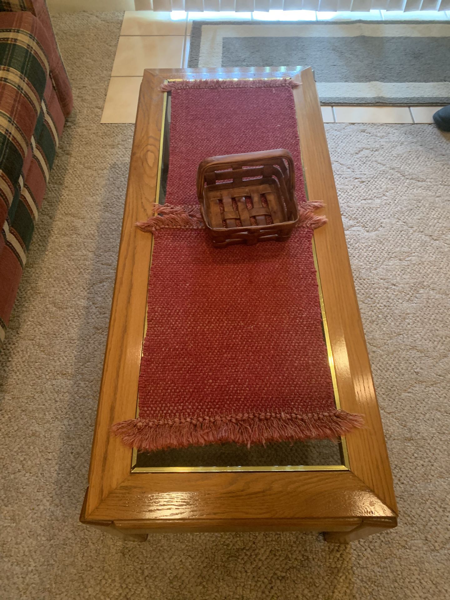 Coffee Table And Matching End Table