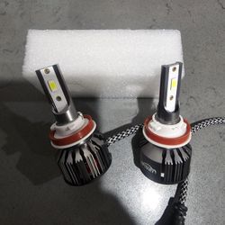 Brighter Clear White H11 Led 6000k With Built In Fan.