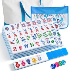Soulchen 1.2-Inch Modern Chinoiserie American Mahjong Set with Large Tote