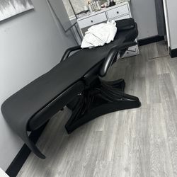 ECLIPSE Hydraulic Facial Bed - 360° Rotation, Adjustable Backrest & Footrest