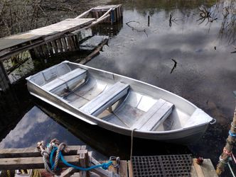 Rowboat,, Paddles & Life Rings