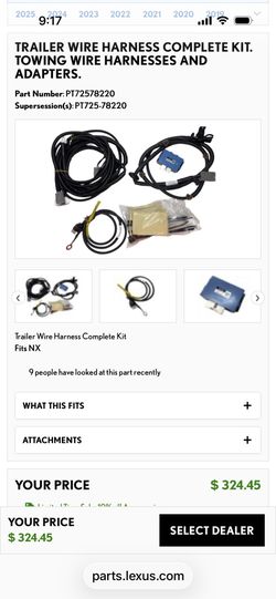 Lexus Tow-hitch WIRE HARNESS COMPLETE KIT.