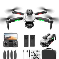 Drones With Camera ,4K vertical shots ,Wi-Fi FPV RC Quadcopter with gesture control,Mini Drone Toy, Flight Time 30 Minutes With 2 Batteries 