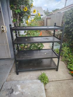 Adjustable Metal Shelving Unit Good Condition