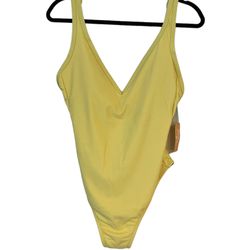 Bathing Suit New Yellow KONA SOL Size Medium 8-10