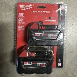 18v Milwaukee 5.0 Batteries 
