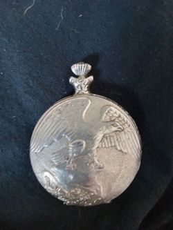 Harley Davidson Silver Pocket Watch