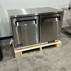 48 1/4" Undercounter Freezer – Polarman PLM-UC-48FS Stainless Steel, 2 Solid Doors