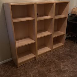 9 shelf wood cabinet