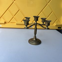 Vintage Brass Candle Holder 