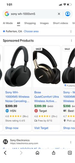 Sony headphone xm5