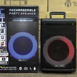  Portable Bluetooth Speaker w/ 8” Woofer