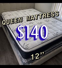 Queen Size Pillow Top Mattress 12” Inches 