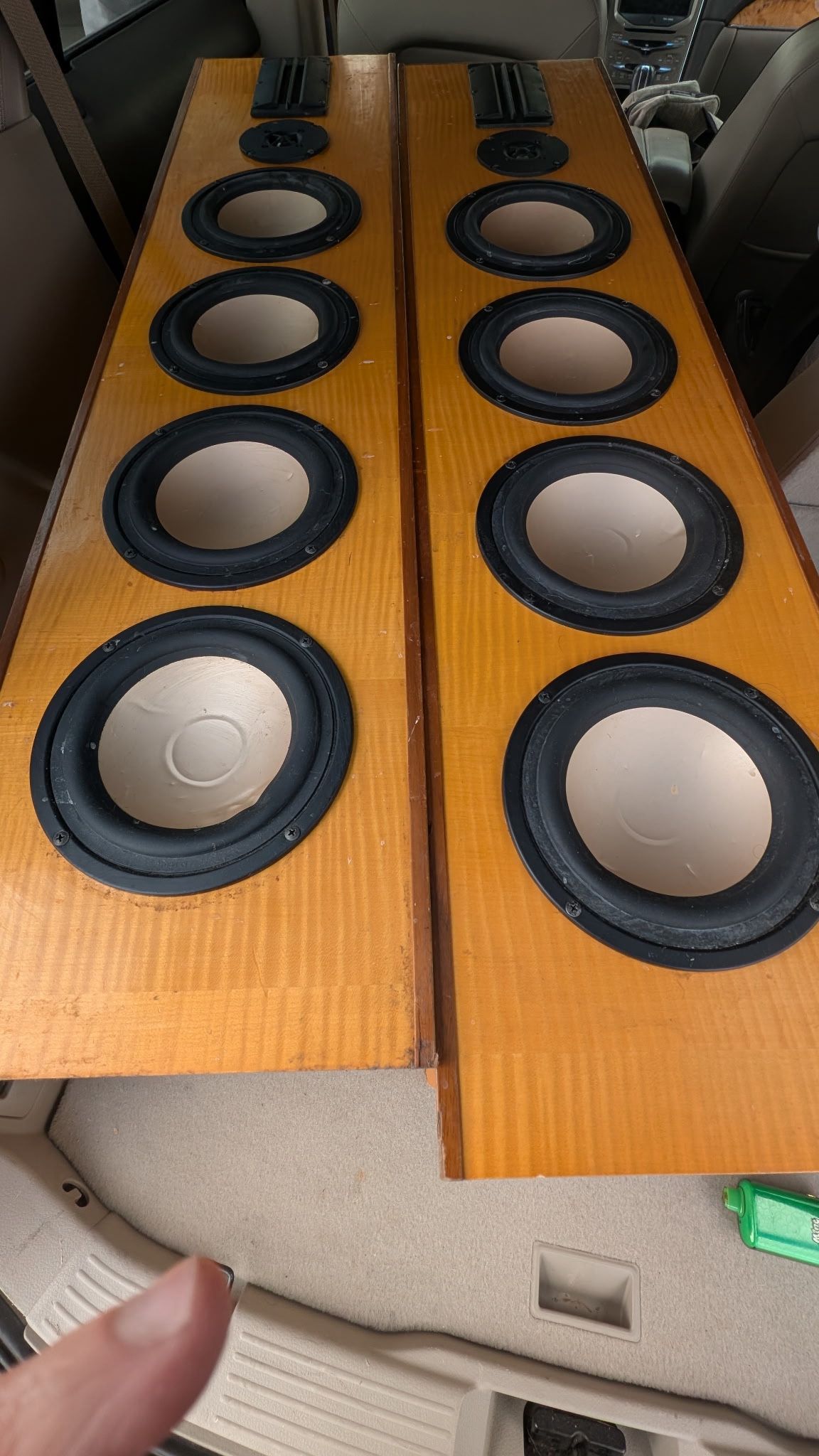 Walnut Vintage 4-Way Tower Speakers