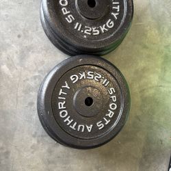 Set Of Six 25lb Weight Plates