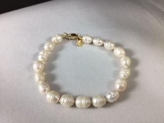 New Freshwater Pearl Bracelet with 1/20 14K Gold Filled Findings, 6 1/2” or 8 1/2” w/ elegant box