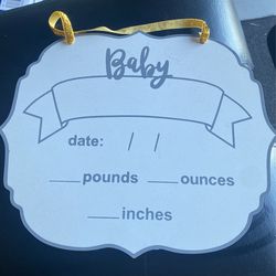 Baby Announcement Board 