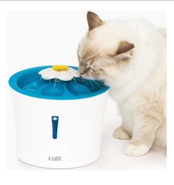 Catit Flower LED Nightlight Cat Fountain + Filters (3)