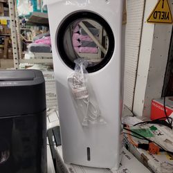 3-in-1 Bladeless Portable Air Conditioner Fan, Quiet Evaporative Cooler for Home, 32-In Swamp Cooler w/ 3 Wind Speeds & 4 Modes, 20ft Remote Room Cool