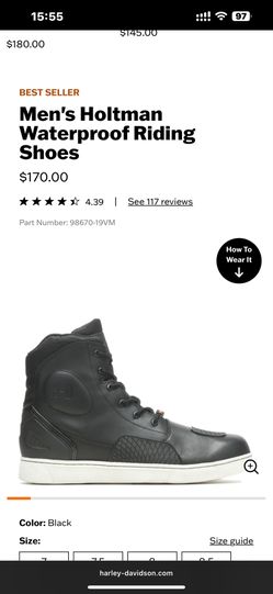 Harley Davidson Holtman’s Waterproof Riding Shoe