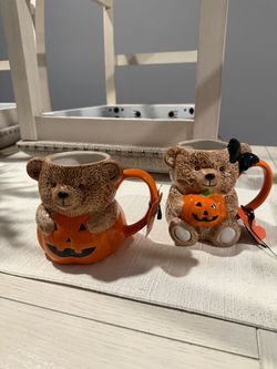 Halloween bear cup set