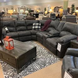 Reclining Sectional In Stock For Immediate Delivery 