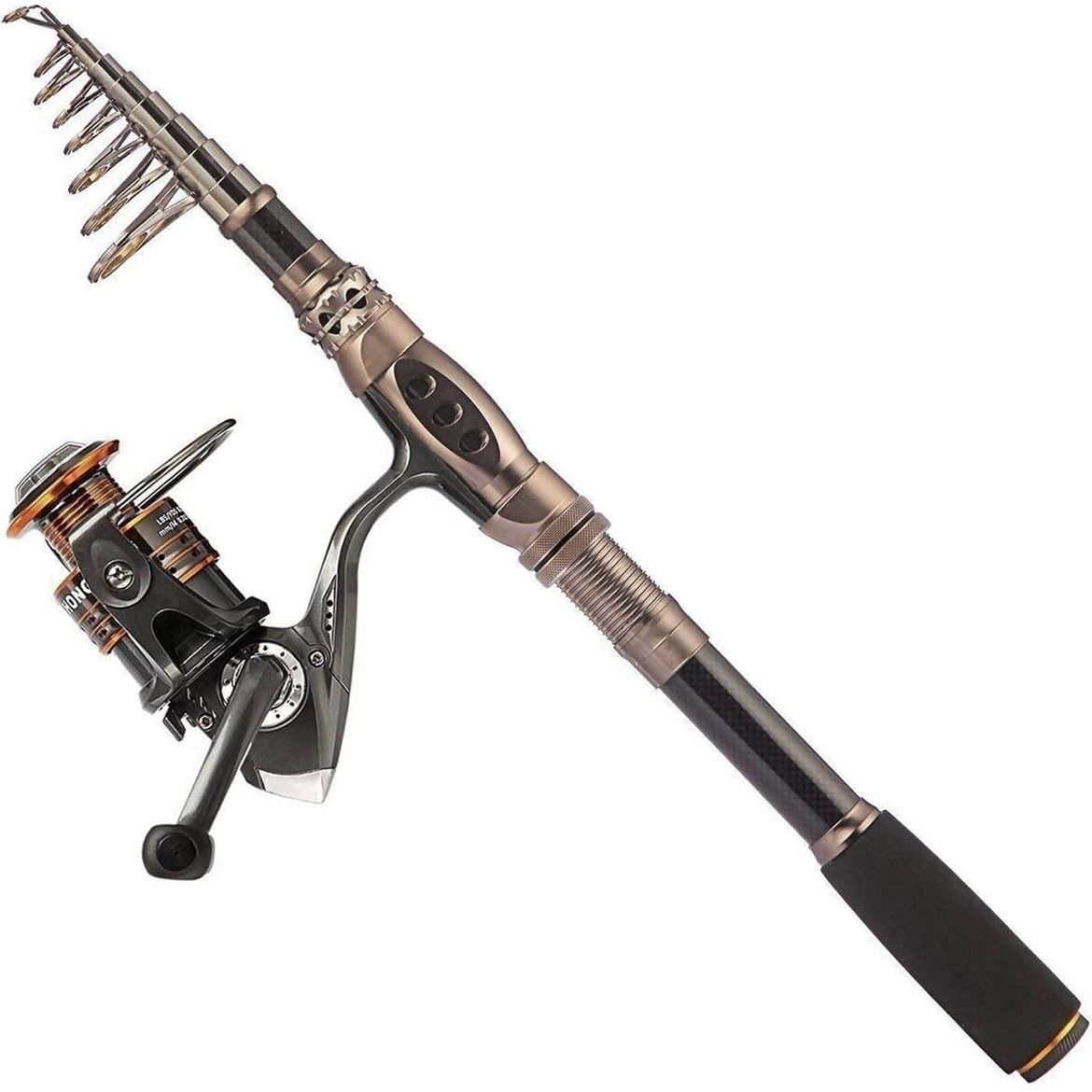 Fishing Rod and Reel - 6.8 Feet Expandable Fishing Pole with Reel
