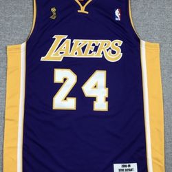 LOS ANGELES LAKERS KOBE BRYANT BASKETBALL JERSEY PURPLE Large L NBA New NWT USA