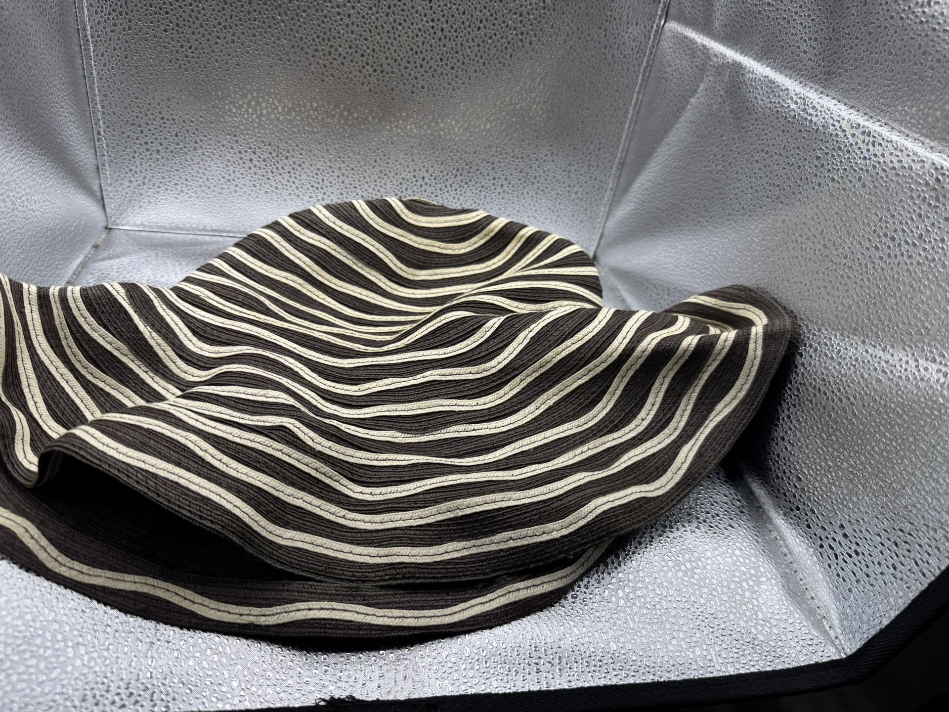 The Hats Company Filippo Catarzi Made In Italy Striped Wide Brim Floppy Hat