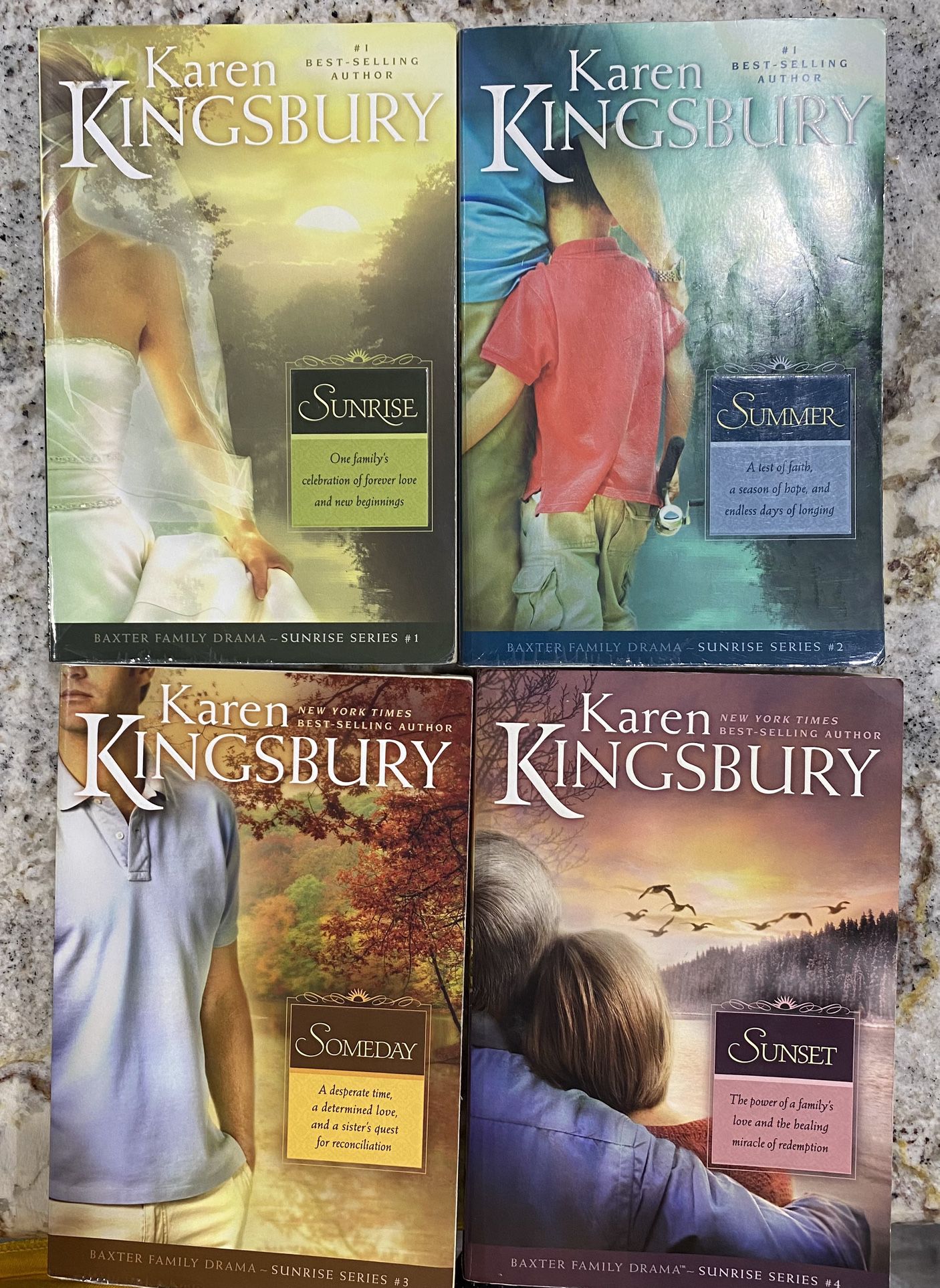 Karen Kingsbury The Baxter’s 3 Sunrise Series -$2 Each