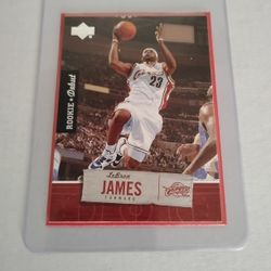 Rare Old 2005 LeBron James Rookie Debut Basketball Card Upper Deck#15 - Perfect Condition 