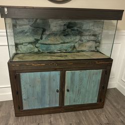 55 gallon aquarium w/ custom stand