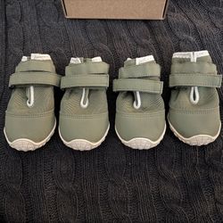 Breathable Paw Protection Anti-Slip Mesh Dog Shoes | Size 5 - Green