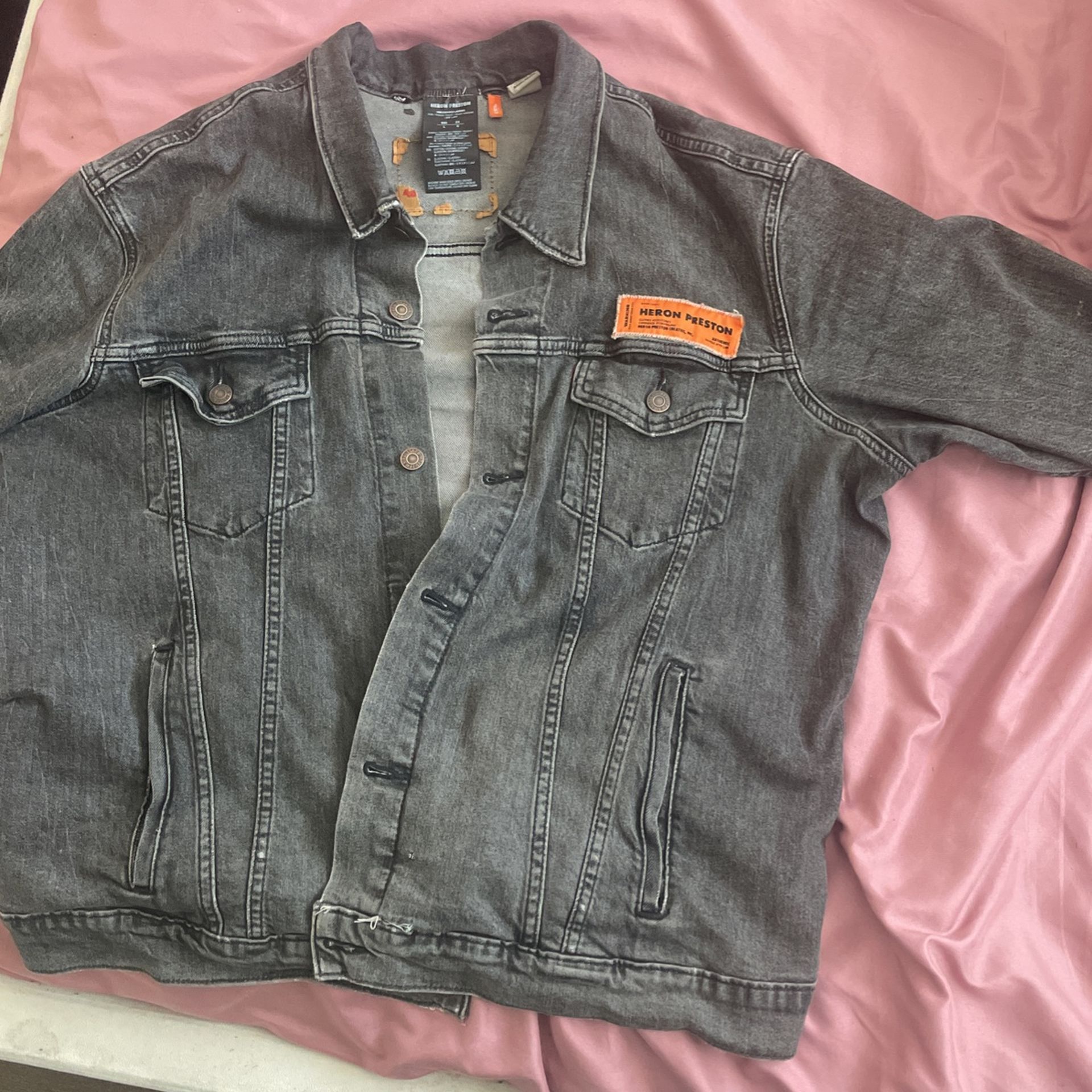 Size L Heron Preston X Levi Jean Jacket 