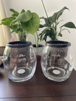 Glass Terrarium Planter Candle Holder