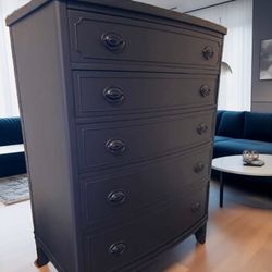 Matte Black Dresser 