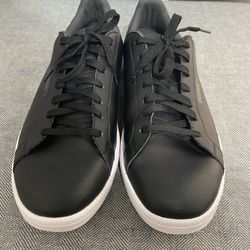 Puma Smash Perf C Flat Sneaker Shoe, Black, Mens Size 11 NEW