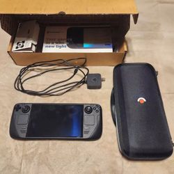 A Great Condition OLED 512GB Black Handheld Console Bundle Excellent Condition