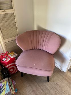 Pink sofa chair