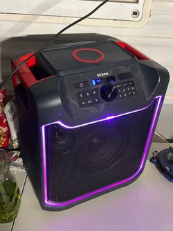 ION Bluetooth Party Speaker with LED Lights